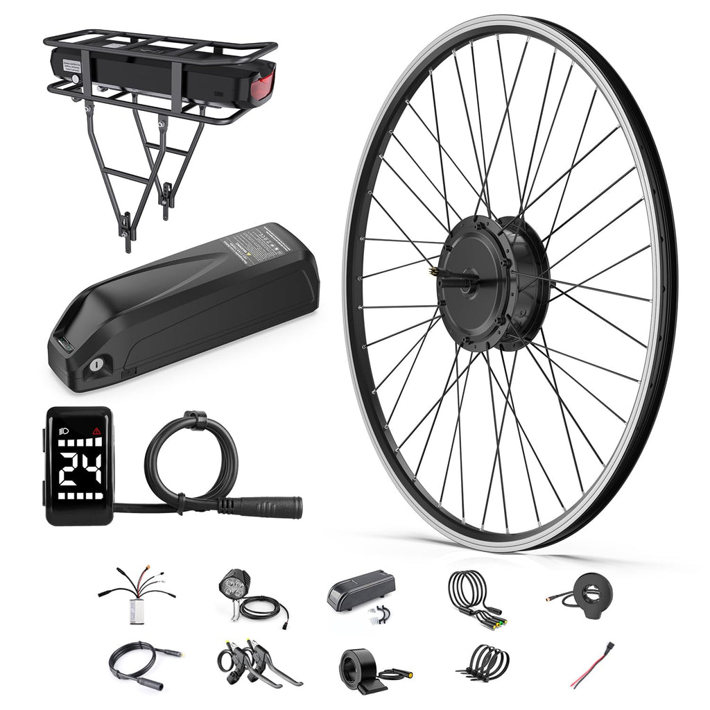 48V 500W Front Hub Motor Electric Bike Conversion Kit for 26 inch Wheel V841
