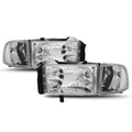 Chrome Housing Headlight Clear Corner Turn Signal Reflector X6648