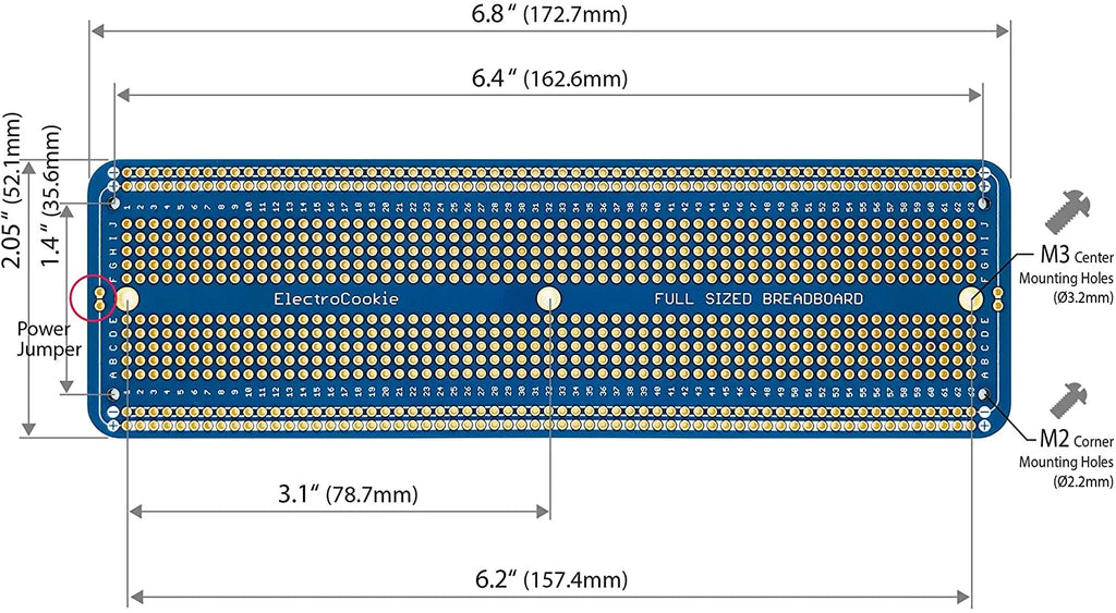Solderable Breadboard PCB Board T28733