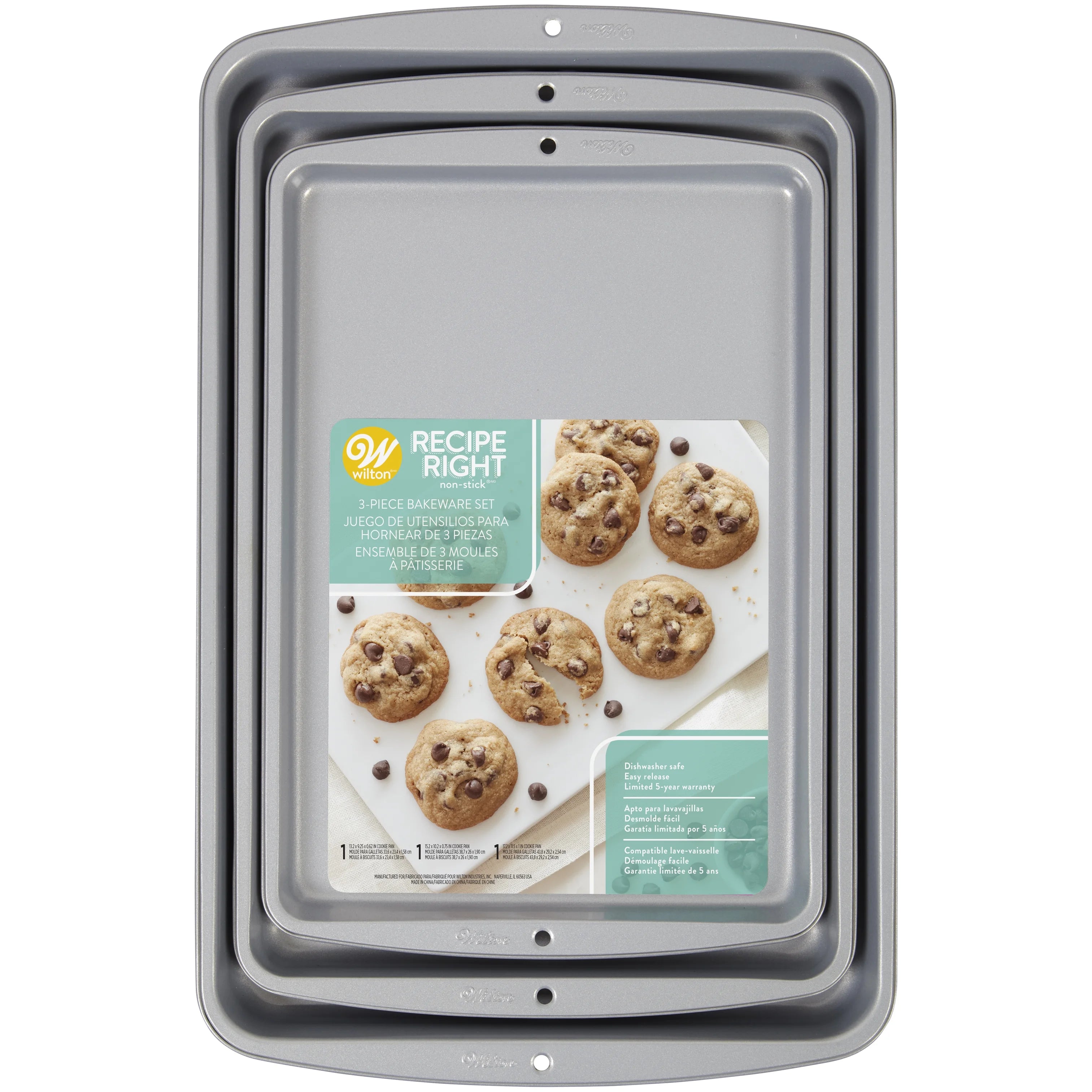 3-Piece Non-Stick Cookie Sheet Set X609229