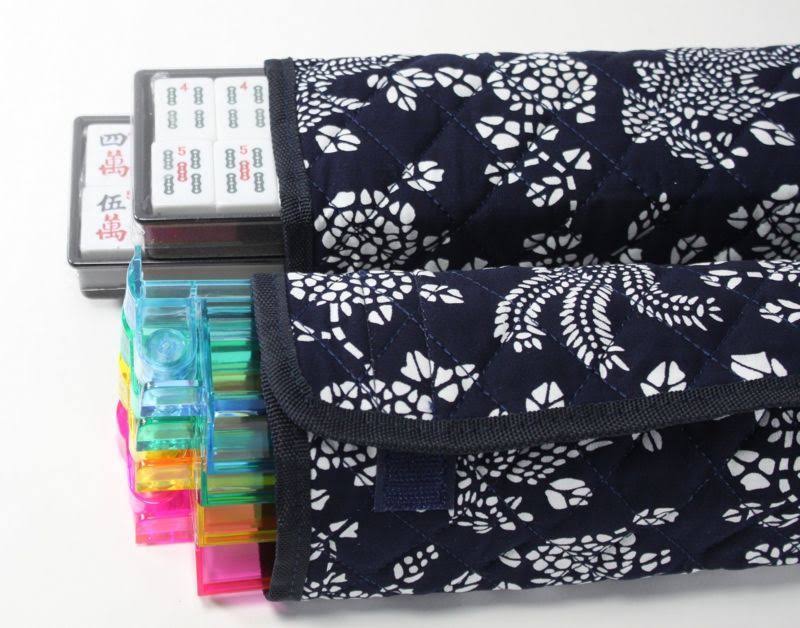 Blue Phoenix 166 Tiles American Mahjong Set with Soft Bag Y69890