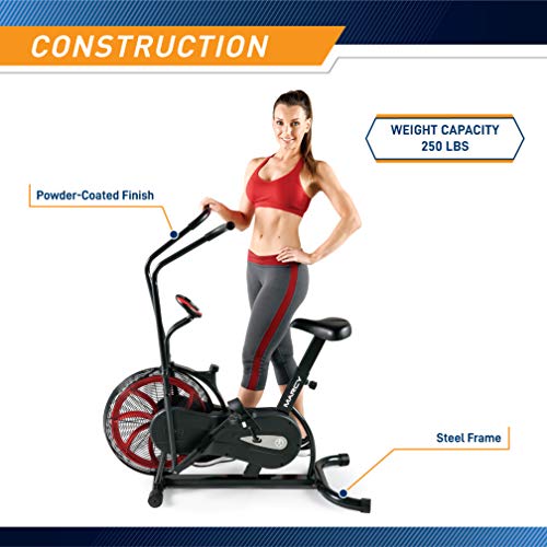Air-Resistance Exercise Fan Bike With Dual Action Handlebars N57105