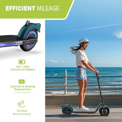 500W Motor 19 Mph 21 Miles 10" Tires Foldable Electric Scooter F57993