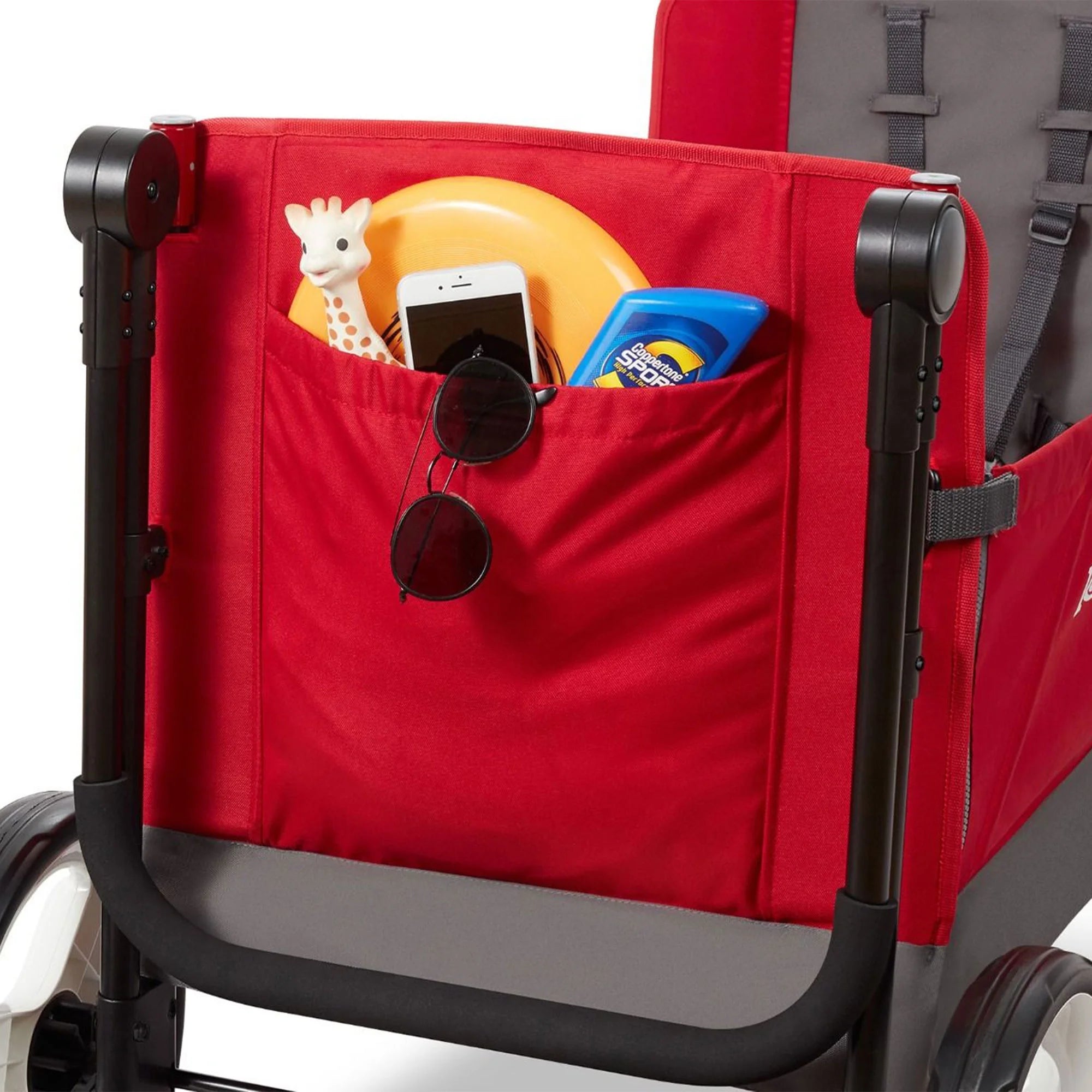 Red/Black Convertible Stroll N Wagon with Pull & Push Handle J212790