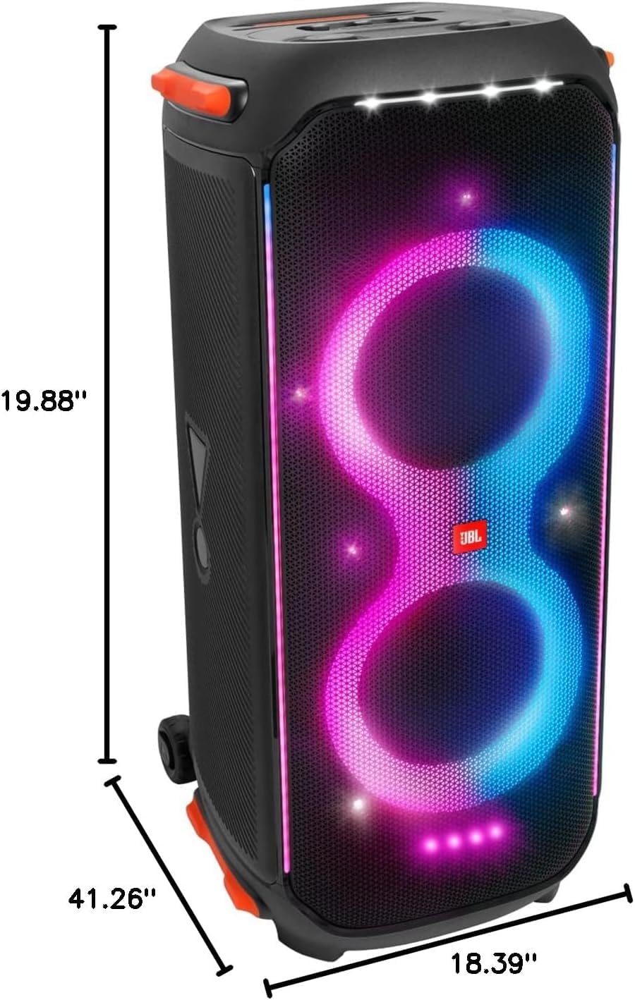 800W Wireless Bluetooth Splashproof Party Speaker with Lights H21237