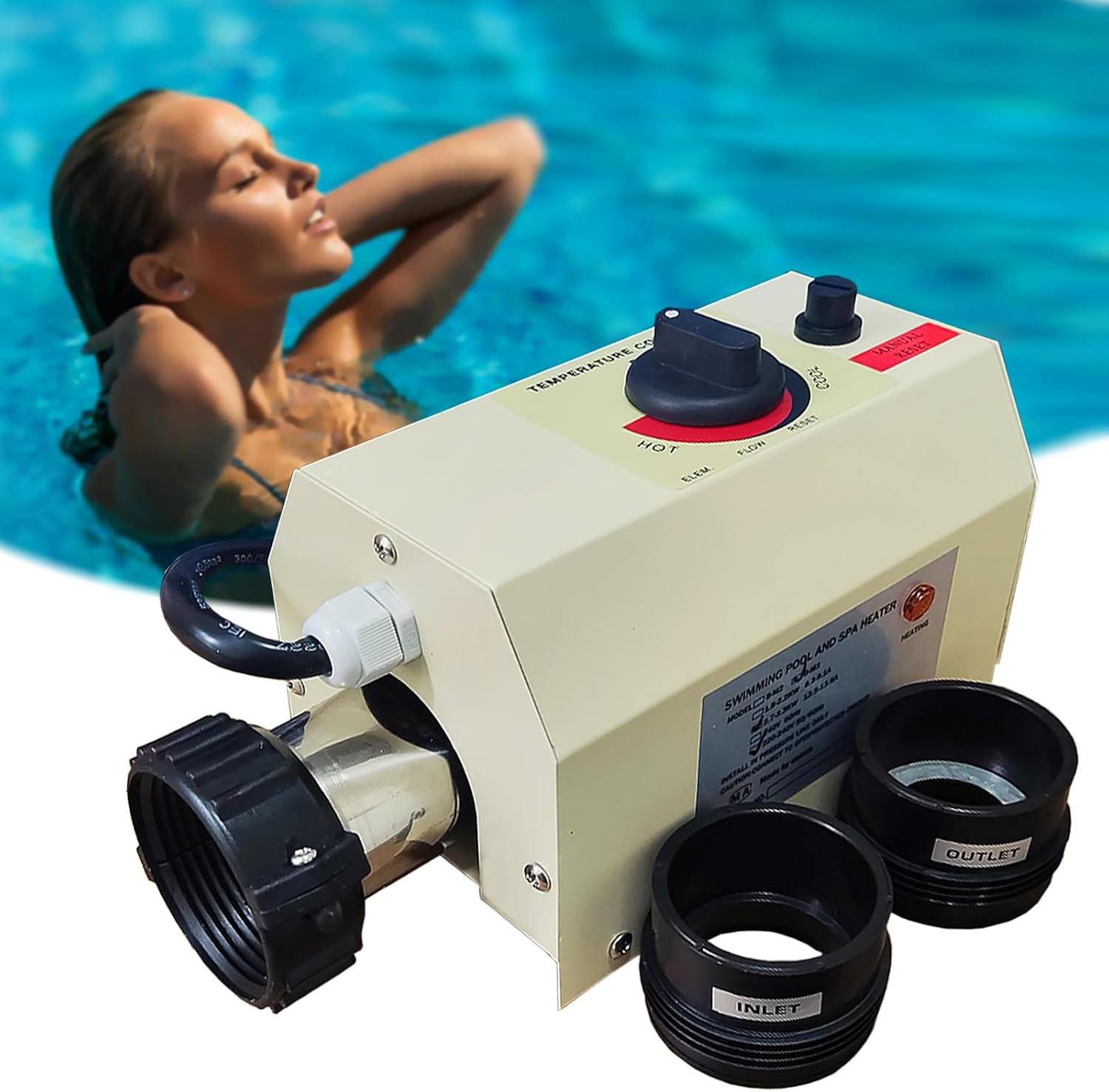 3KW 220V Electric Swimming Pool Heater Y995631