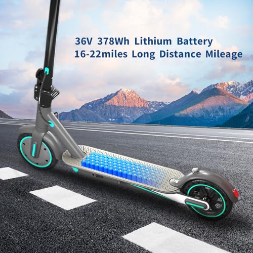 Electric Scooter with 8.5" Honeycomb Tire, Foldable Aluminum Alloy E-Scooter O55759