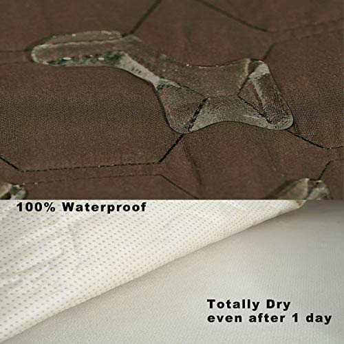 Beige 30 Inch Waterproof Recliner Chair Cover N234