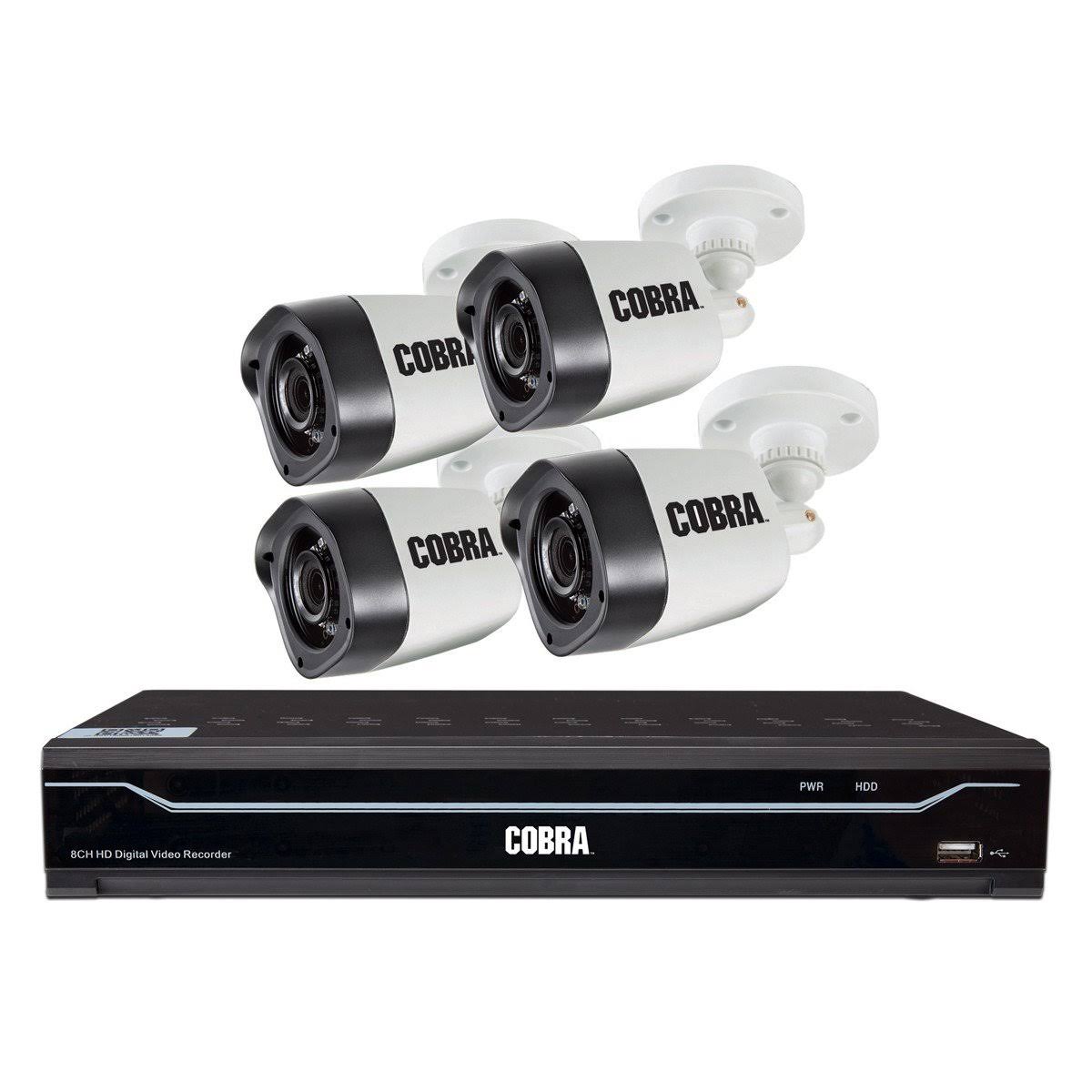 8-Channel Surveillance DVR with 4 HD Cameras D13369
