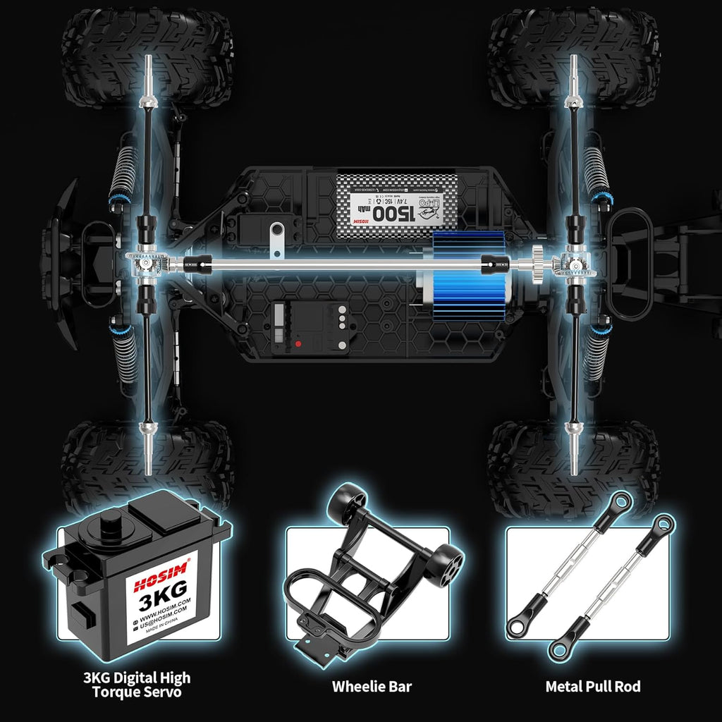 1:10 Scale 48+ KMH Remote Control Car & 1:14 Fast 52+ KMH High Speed RC Truck Z486