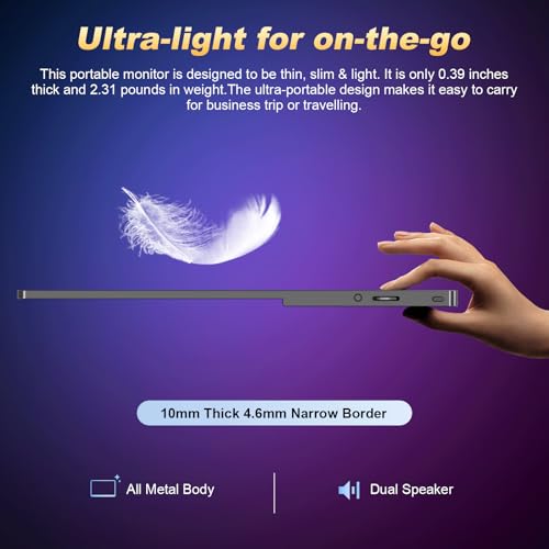 18.5 Inch 120Hz 1080P FHD IPS Portable Monitor Y4817