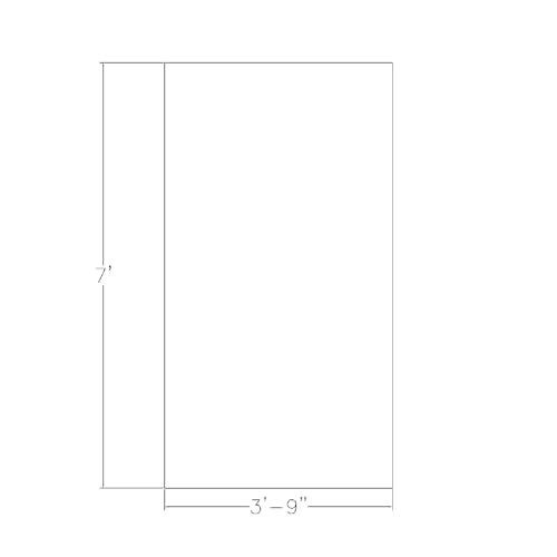 White 7 Foot Rectangular Conference Table with Metal T-Legs C409