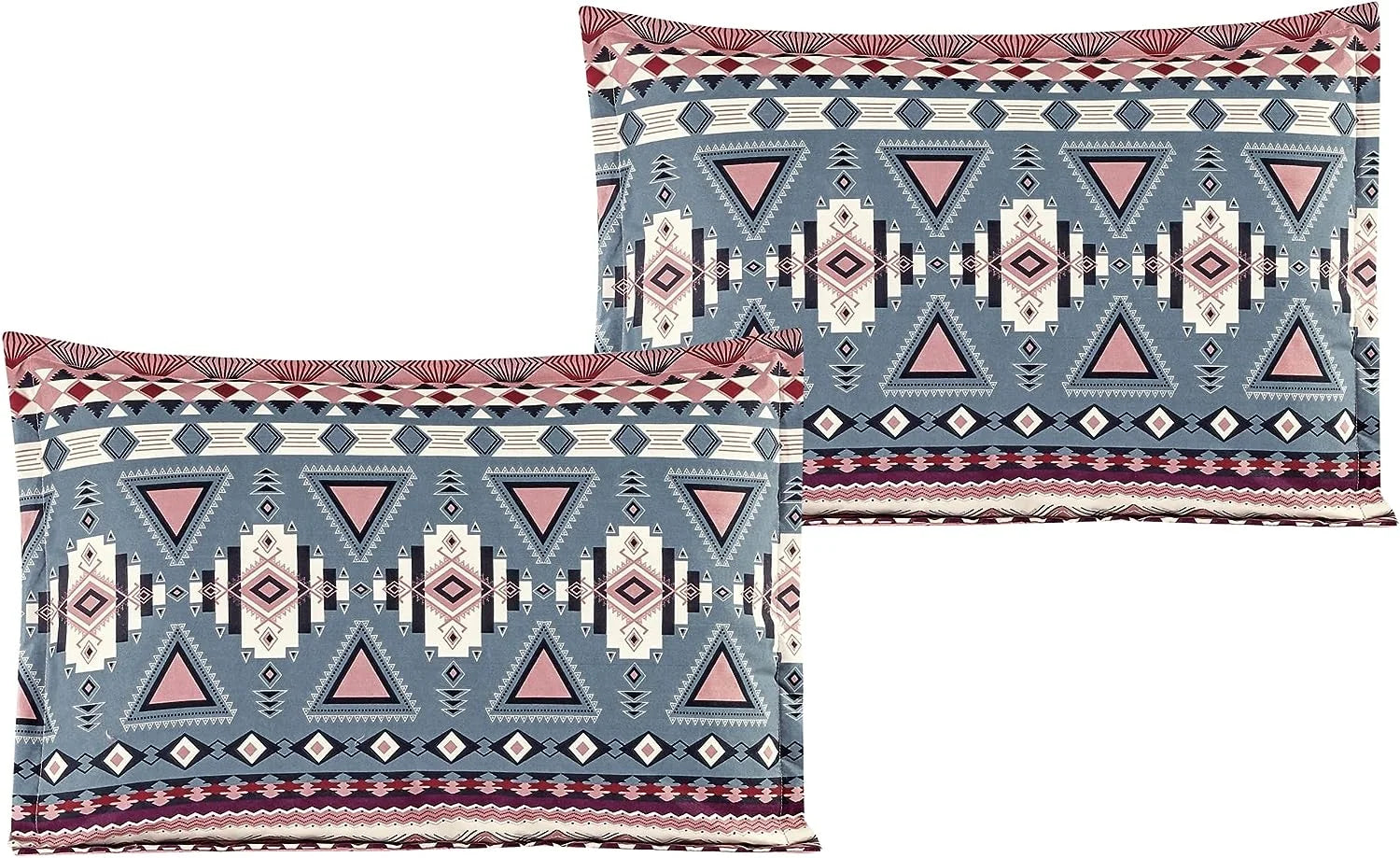 Teal Pink Southwestern Design Comforter Bedding Set Queen Size U2341