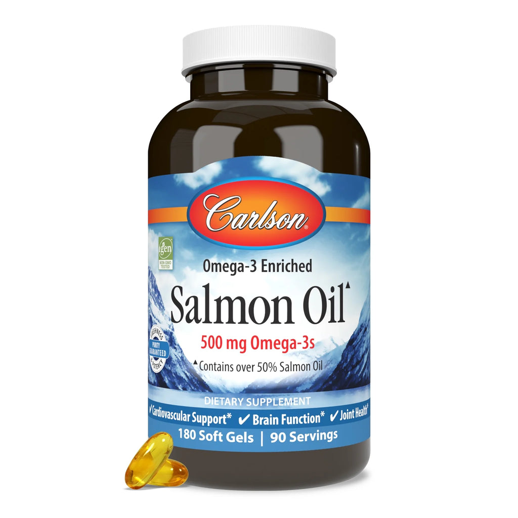 Norwegian Salmon Oil 500 mg Omega-3s 180 Softgels D90026
