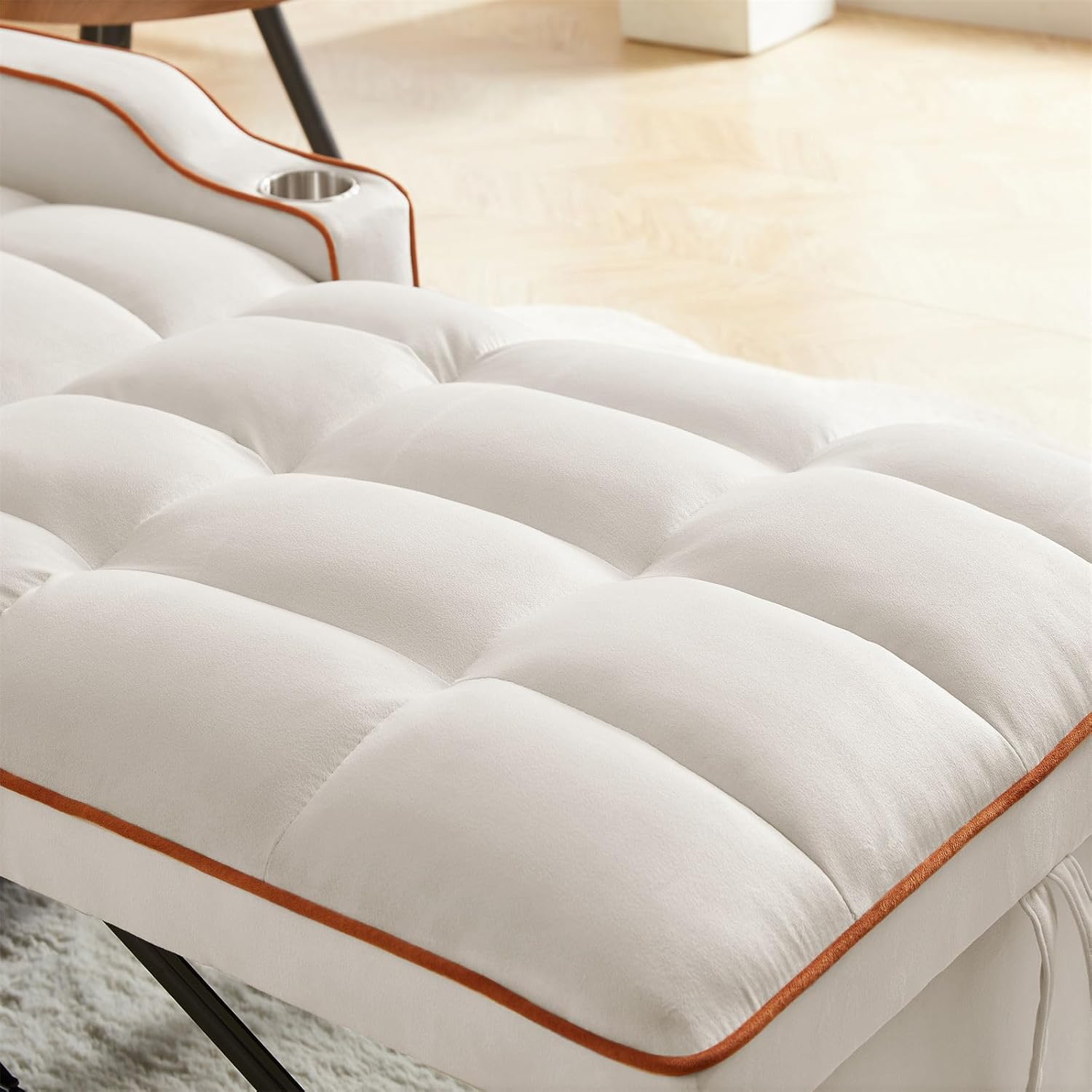 3-in-1 Convertible Pull Out Sleeper Chair Bed with Multi-Pockets M3240