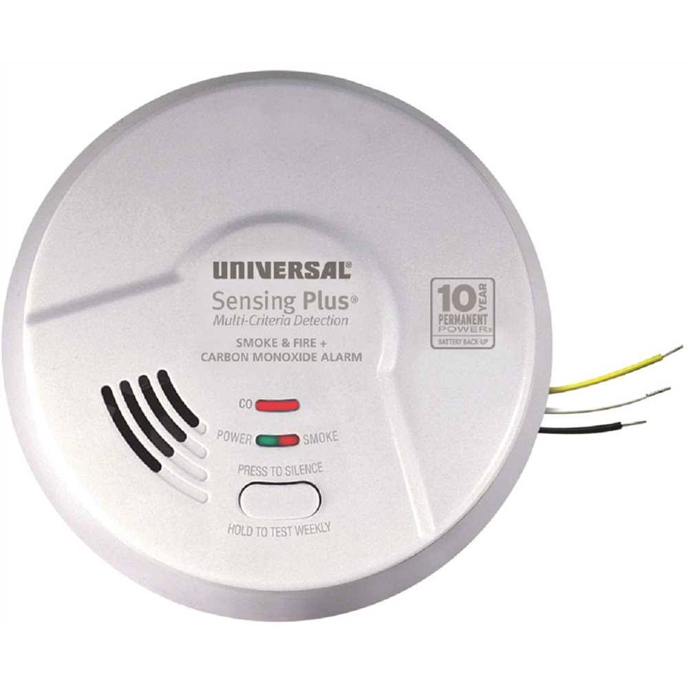 3-in-1 Hardwired Smoke Fire & CO Alarm Detector T2089