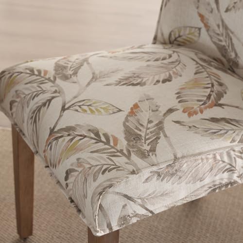 White Upholstered Dining Chairs Set of 2 with Cane Backs N18371