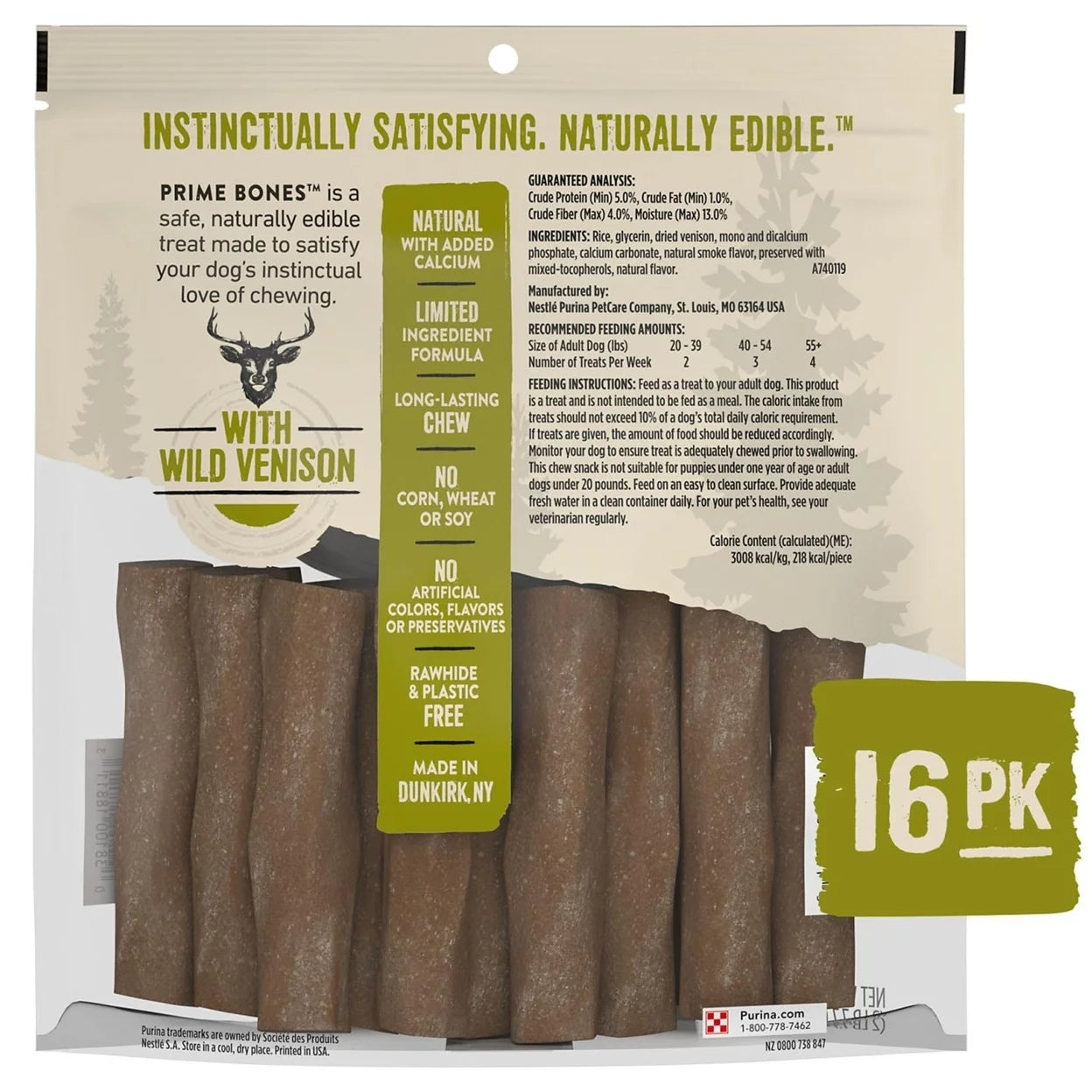 Chew Stick with Wild Venison (16 Chews) N268