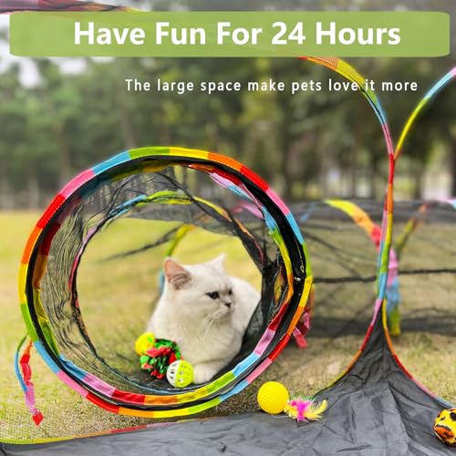 Outdoor Cat Enclosures Portable Mesh Tent Playpen Tunnel for Small Animals S960021