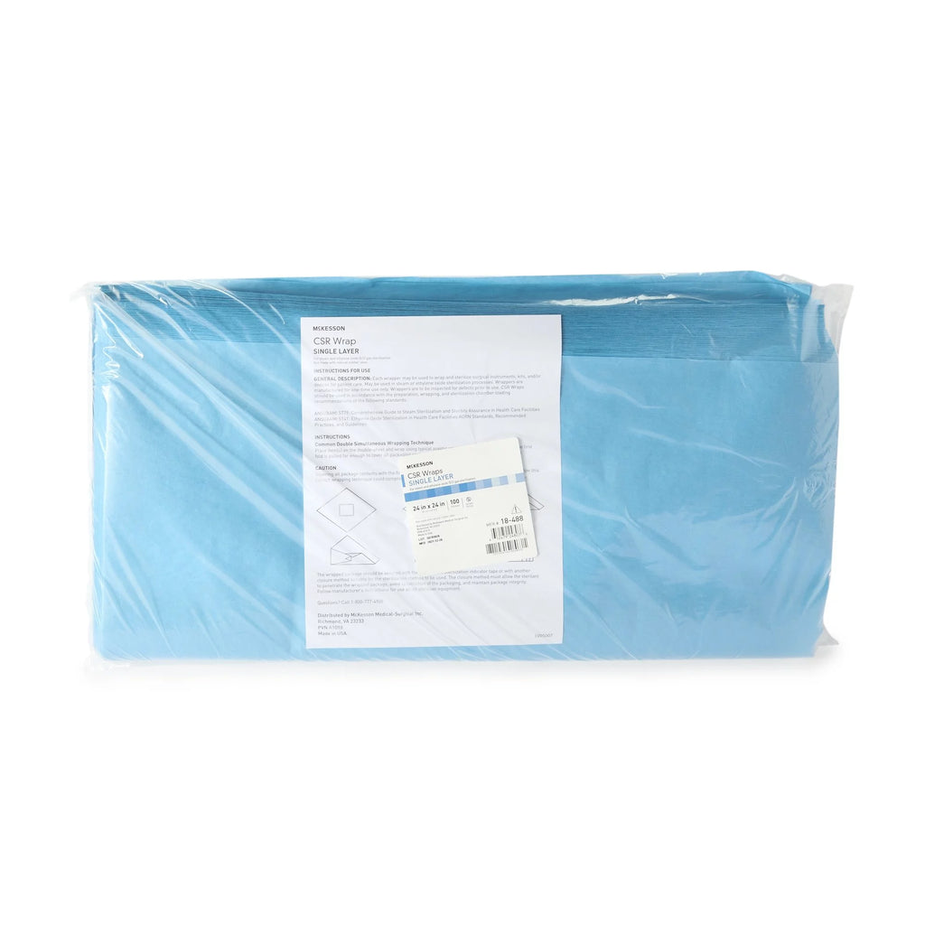 Sterilization Wrap Blue 24 x 24" 100 Ct W2275