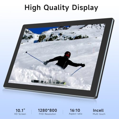 10 Inch 2 in 1 Tablet with Keyboard, 8 GB+128 GB+1 TB, Black L96682