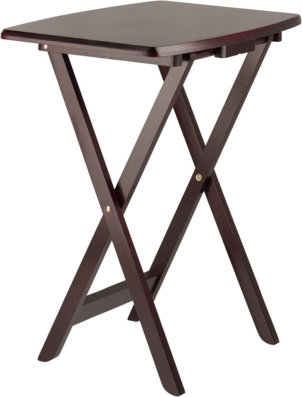 Espresso Folding Wooden Tray Table B73973