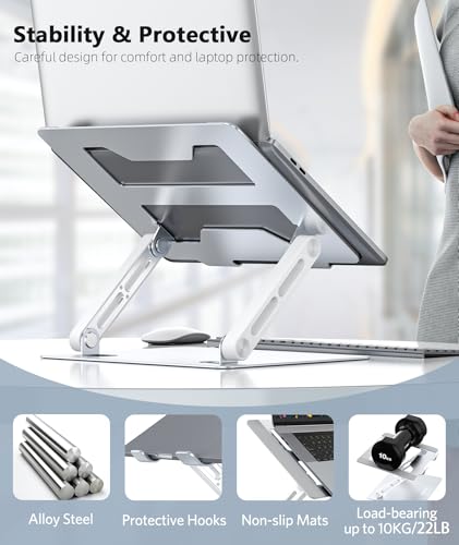 Adjustable Laptop Stand with Non-Slip Mat K857512