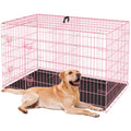 24,30,36,42,48 Inch Folding Wire Dog Crate with Double-Door Q4362