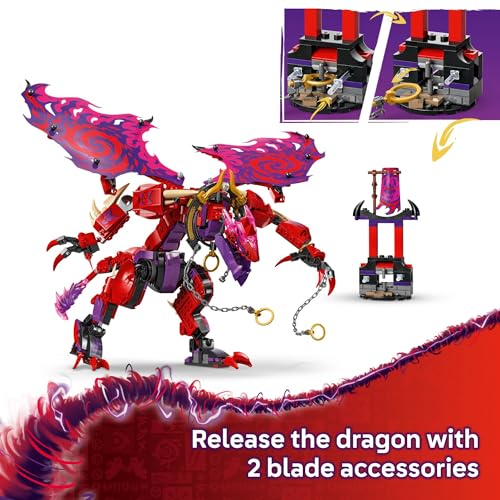 Thunderfang Dragon of Chaos Building Toy with 6 Minifigures and Poseable Dragon Figure X5942
