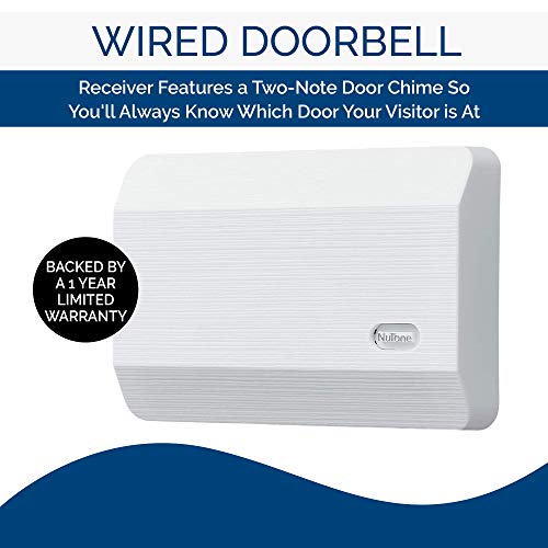 White Textured Door Chime F823