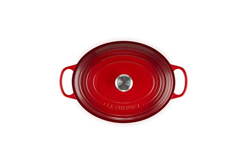 8 qt Enameled Cast Iron Oval Dutch Oven J2635