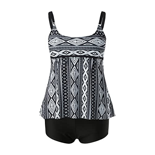 Plus Size Loose 2 Piece Tankini Swimwear O471645