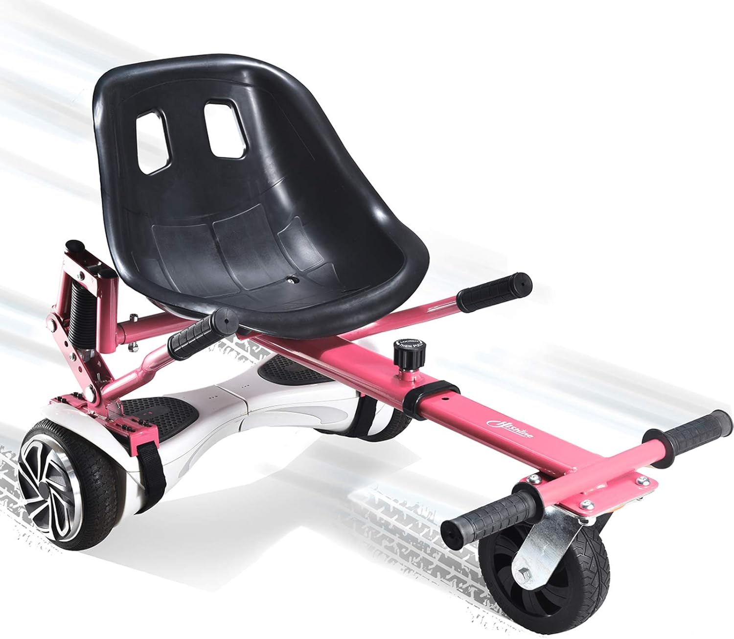 Black Hoverboard Seat Attachment with Off-Road Tire O373