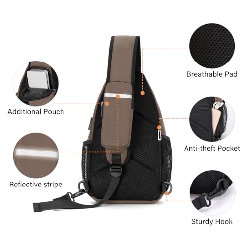 Sling Backpack Bag with USB Charging Port I865